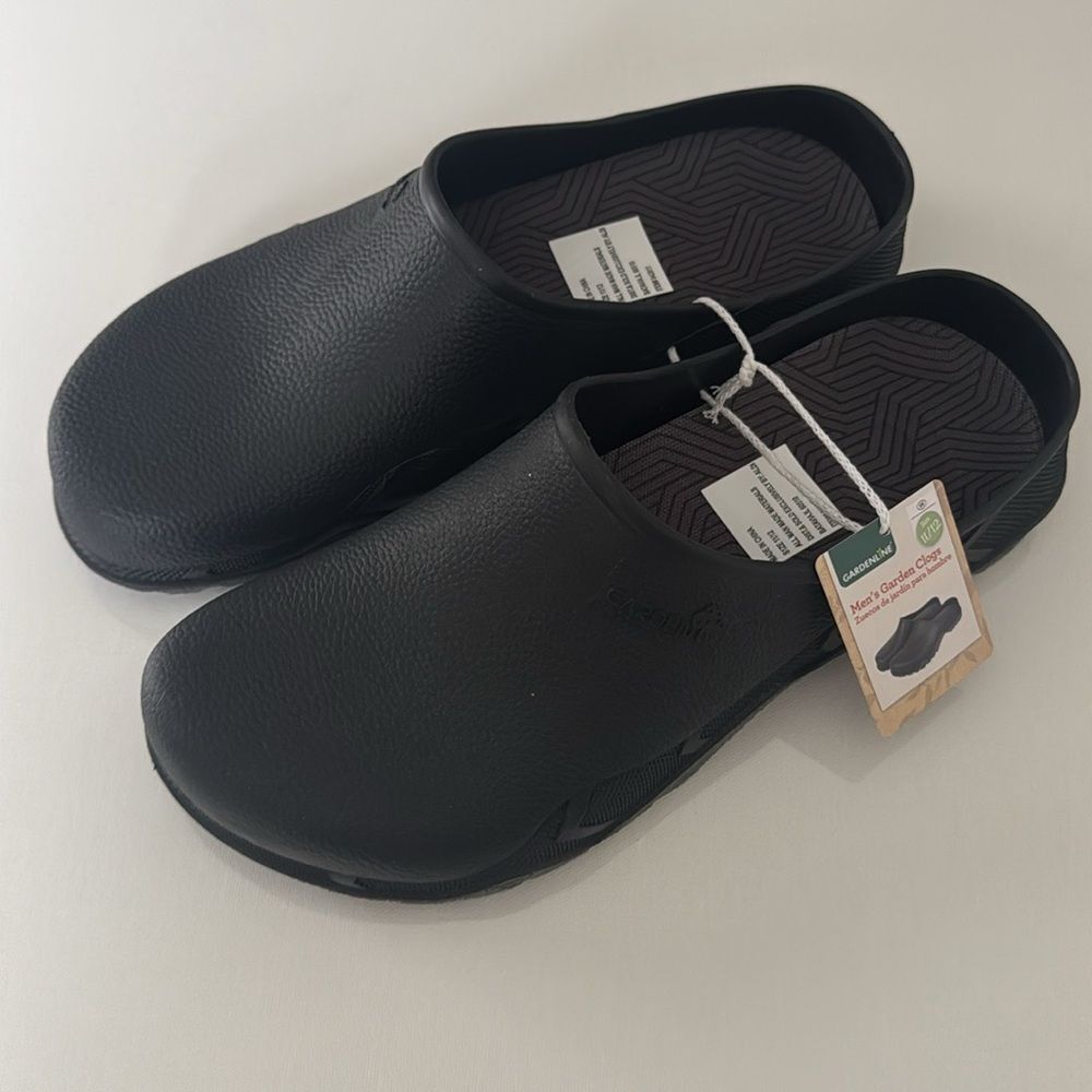 Black Garden Clogs Mens 11 12 Gardening Mules Shoes Gardenline